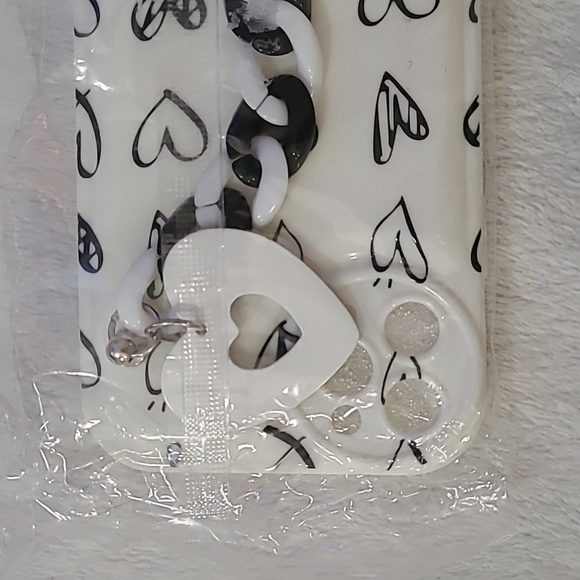 Graffiti Simple Sketch Love Heart Bracelet Soft Case for iPhone 11 Pro Max - Picture 3 of 3